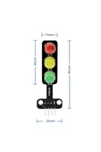 ROBİZ Trafik Işık Led Modülü 5v Ortak Katot 8mm Led Kırmızı Sarı Yeşil - 1