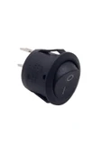 Alkatronik 23mm Yuvarlak 2 Pin Anahtar Buton Kcd1 Siyah Plastik Mini Açma Kapama On / Off - 3