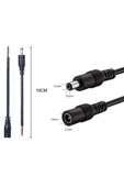 ROBİZ 5.5mm X 2.1mm Dişi Adaptör Uzatma Kablosu 15cm Adaptör Kablosu Dişi 22awg 36v 3a Besleme Soket Dişi( thumbnail 8