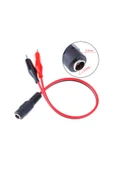 ROBİZ 2.1mm Adaptör Krokodil Kablo Standart Dc Dişi Güç Kaynağı Timsah - 1