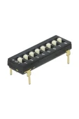 ROBİZ Tristate 8li Dip Switch 8 Pin Siyah Anahtar Açık Kapalı Seçim Adres Ayar + Off - Pull Up/down thumbnail 6