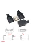 ROBİZ Kutulu Usb Type A Dişi Soket Usb 2.0 4 Pin Plastik Kapak Dıy Tip Elektronik thumbnail 5