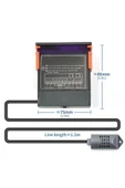 STC -3028 Isı Ve Nem Termostatı Çift Ekran 220v Isıtıcı Soğutucu Kuluçka Akvaryum Buzdolabı Fırın thumbnail 2