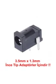 ROBİZ 3.5mm X 1.3mm Dc Güç Soketi Plastik Dc002 Pcb Tip Adaptör Bağlant thumbnail 1