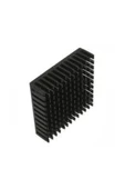 ROBİZ Aluminyum Soğutucu 4x4cm Altın Renk 40x40mm 143 Kanat Pasif Radyatör Peltier - 3