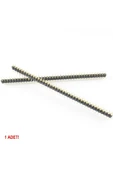 ROBİZ 1x40 Pin Precision Erkek Header Tek Sıra 2.54mm 180 Derece Altın Kaplama Yuvarlak Kırılabilir - 3