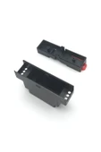 ROBİZ Ray Tip Siyah Plastik Kutu 24 X 59 X 88mm Elektronik Devre Proje Prototip Sigorta Röle Otomasyon - 2