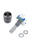 ROBİZ Ec11 Rotary Encoder Butonlu 20 Adım Pot Başlıklı Pwm 360 Derece Döner Butonlu Dijital thumbnail 7