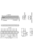 ROBİZ 1x40 Pin Precision Erkek Header Tek Sıra 2.54mm 180 Derece Altın Kaplama Yuvarlak Kırılabilir - 8
