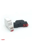 ROBİZ Ray Tip Siyah Plastik Kutu 24 X 59 X 88mm Elektronik Devre Proje Prototip Sigorta Röle Otomasyon - 7