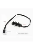 ROBİZ 40cm 5li Fan Port Çoğaltıcı Kart Cpu Soğutucu Güç Hub Uzatma thumbnail 1