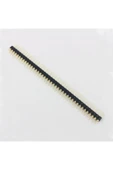 ROBİZ 1x40 Pin Precision Erkek Header Tek Sıra 2.54mm 180 Derece Altın Kaplama Yuvarlak Kırılabilir - 7
