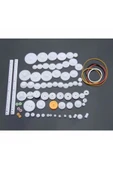 OEM 75 Parça Plastik Dişli Seti Rc Çark Arduino Oyuncak Robot Araba Gear Dıy Kremayer thumbnail 1