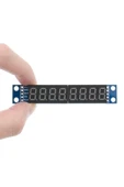 ROBİZ Max7219 8 Bit Hane Kırmızı 7 Segment Ekran 0.36 Inch Saat Seri Haberleşme Dijital Gösterge Display thumbnail 2