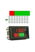 ROBİZ Akü Kapasite Göstergesi Voltmetreli Pil Batarya Akü 12V 24V 36V thumbnail 1
