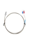 ROBİZ K Tip Thermocouple Sıcaklık Isı Sensörü 1 Metre 0c / 800c Paslanmaz Çelik M6 Dişli Prob K Tip thumbnail 1