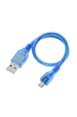 ROBİZ 30cm Micro Usb Kablo Mavi 480 Mbps Usb 2.0 Hot Swap thumbnail 3