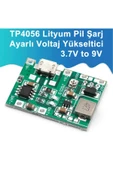 ROBİZ Tp4056 18650 Lityum Pil Şarj Micro Usb Ayarlı Voltaj Yükseltici 3-7v To 27v Boost Step Up Lion Akü thumbnail 10