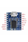 ROBİZ Jq6500 16mbit Mini Ses Mp3 Wmv Player Ses Müzik Çalma Kartı Micro Usb Uart Haberleşme 5 Tuşlu Kontrl - 1