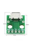 ROBİZ Micro Usb To Dip Çevirici Pcb 5v Usb Haberleşme Deney Prototip thumbnail 4