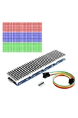ROBİZ Max7219 4 Adet 8x8 64 Nokta Led Matrix Modül Dot Matrix 5v Ortak Katot Led Ekran Saat thumbnail 2