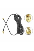 ROBİZ Rg174 50 Ohm Koaksiyel Sma Erkek Dişi 5 Metre Kablo Rf Sinyal Uzatma Kablosu 0-6ghz Koeksiyel Wifi thumbnail 10