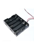 ROBİZ 5'li Aa Kalem Pil Kutusu Yuvası 7.5v Kablolu Kalem Pil Tutucu thumbnail 4