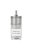ROBİZ 12v 100rpm Jga25-370 Redüktörlü Dc Motor Metal Dişli Yüksek Tork Kuvvet 25mm Robot Oyuncak thumbnail 1