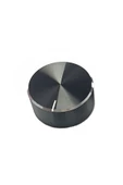 ROBİZ Alüminyum Pot Başlığı 30mm 6mm Tırtıklı Mil Siyah Metal Rotary Enkoder Potansiyometre Ses Kontrol thumbnail 12