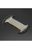 ROBİZ 20cm 40 Pin Erkek Dişi Dupont Kablo Ayrılabilir 2.54mm 10 Renk Breadboard Atlama Kablosu Jumper thumbnail 12