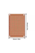 ROBİZ 5x7cm Pertinaks Pcb Proto 10x24 432 Adet Bakır Delik Prototip Deney Kartı 2.54mm Pertenaks thumbnail 8