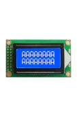 ROBİZ 0802a 2x8 Mavi Karakter Lcd Modül Display Ekran 5v Beyaz Arka Işık 8x2 8 X 2 Lcd Gösterge Menü - 1
