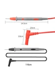 ROBİZ 1 Çift Multimetre Probu 1000v 20a Tüm Multimetreler Ile Uyumlu Test Ölçüm Kalosu 1 Metre Voltmetre thumbnail 5