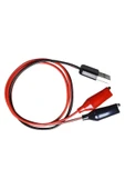 ROBİZ Usb Krokodil Çevirici Kablo - 5v Kaynak Test Kablosu 60cm Max 2a thumbnail 5