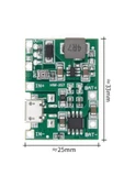 ROBİZ Tp4056 18650 Lityum Pil Şarj Micro Usb Ayarlı Voltaj Yükseltici 3-7v To 27v Boost Step Up Lion Akü thumbnail 16