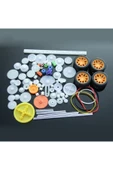 ROBİZ 78 Parça Plastik Dişli Seti Tekerlek Çark Mil Lastik Kremayer Rc Oyuncak Robot Araba Motor Aksesuar thumbnail 2