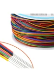 ROBİZ 280 Metre 8 Renk 0.25mm Tel Kalınlığı 30awg Makara Atlama Kablosu thumbnail 5