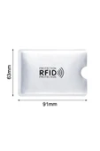 ROBİZ Temassız Kredi Banka Kimlik Kartı Koruyucu Kılıf Hırsızlık Önleyici Rfid Nfc 1 Adet thumbnail 8