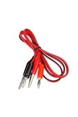 ROBİZ Krokodil Banana Kablo Çifti Güç Kaynağı Multimetre Voltmetre Osiloskop Elektrik Test Ölçme Kablosu thumbnail 2