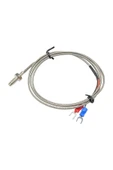 ROBİZ K Tip Thermocouple Sıcaklık Isı Sensörü 1 Metre 0c / 800c Paslanmaz Çelik M6 Dişli Prob K Tip thumbnail 6