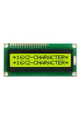 ROBİZ 1602a 2x16 Yeşil Karakter Lcd Modül Display Ekran 5v Beyaz Arka Işık 16x2 16 X 2 Standart Sol Üst thumbnail 1