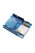 ROBİZ Arduino Sd Kart Rtc Saat Data Kayıt Logger Shield Ds1307 2x Led Prototip Pcb Alanı Reset Butonu thumbnail 5