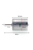 ROBİZ Mabuchi Dc Motor Rk-370cc-14230 Dc 6v / 30v Karbon Fırça Yüksek Tork Düşük Ses Oyuncak Araba thumbnail 1