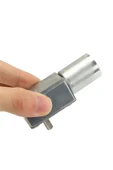 ROBİZ Jgy370 Dc 12v 60 Rpm Redüktörlü Dc Motor 2 Yönde Dönme L Tip 1kg.cm Yüksek Tork Metal Dişli thumbnail 2