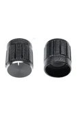 ROBİZ Alüminyum Pot Başlığı 6mm Tırtıklı Mil 6mm Siyah Metal Potansiyometre Rotary Enkoder Ses Voltaj thumbnail 5