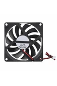 ROBİZ Dc 12v Fan 80x80mm 8010 8x8cm Sessiz 2 Pin Fırçasız Soğutma Fanı Kuluçka Ekran Kartı Cooler thumbnail 6