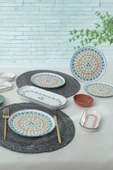 Keramika Etnik Kahvaltı Takımı 13 Parça 6 Kişilik 22554 - 2