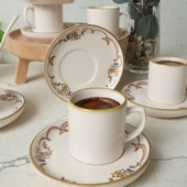 Keramika Bronze Bloom Nordic Kahve Takımı 12 Parça 6 Kişilik 22928-29 - 4