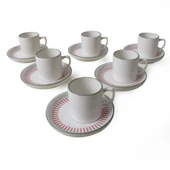 Keramika Rose Line Nordic Kahve Takımı 12 Parça 6 Kişilik 22910-12 - 5