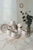 Keramika Rose Line Stackable Çay Takımı 12 Parça 6 Kişilik 22910-12 - 2